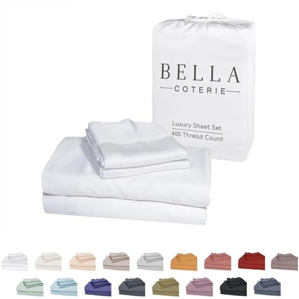 Luxury Bamboo Viscose King Size Sheet Set | 100% Organically Grown | Ultra Soft